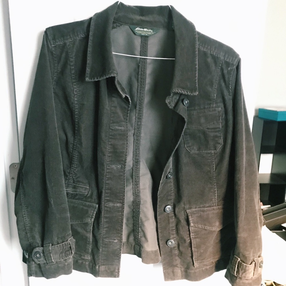 EDDIE BAUER Corduroy Brown Jacket